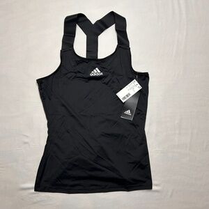 Adidas Y Tank Small Black Tank Top Shirt Aeroready Tennis Performance